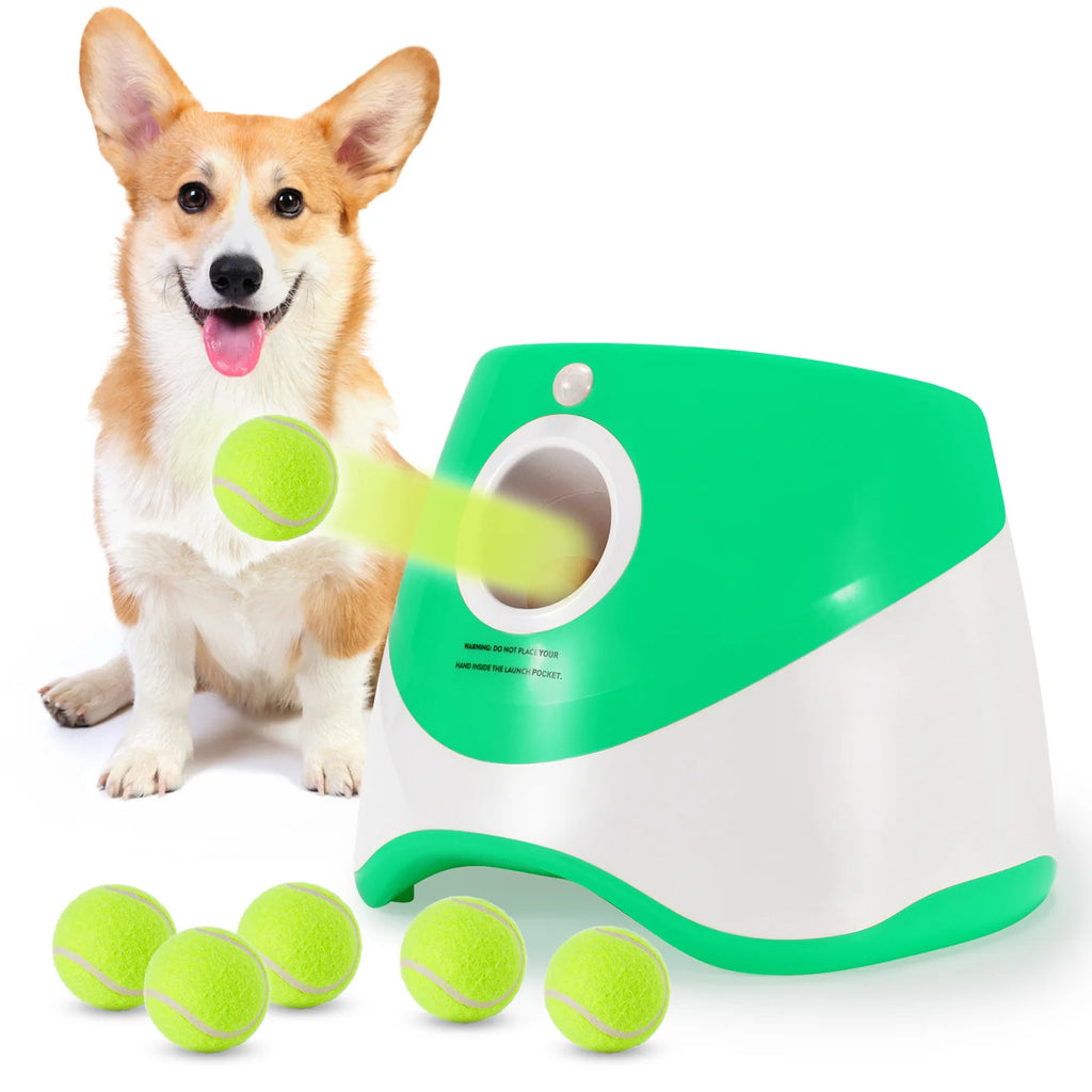 PlayPaws™ Automatic Ball Launcher | Interactive Dog Exercise & Smart Fetch Machine