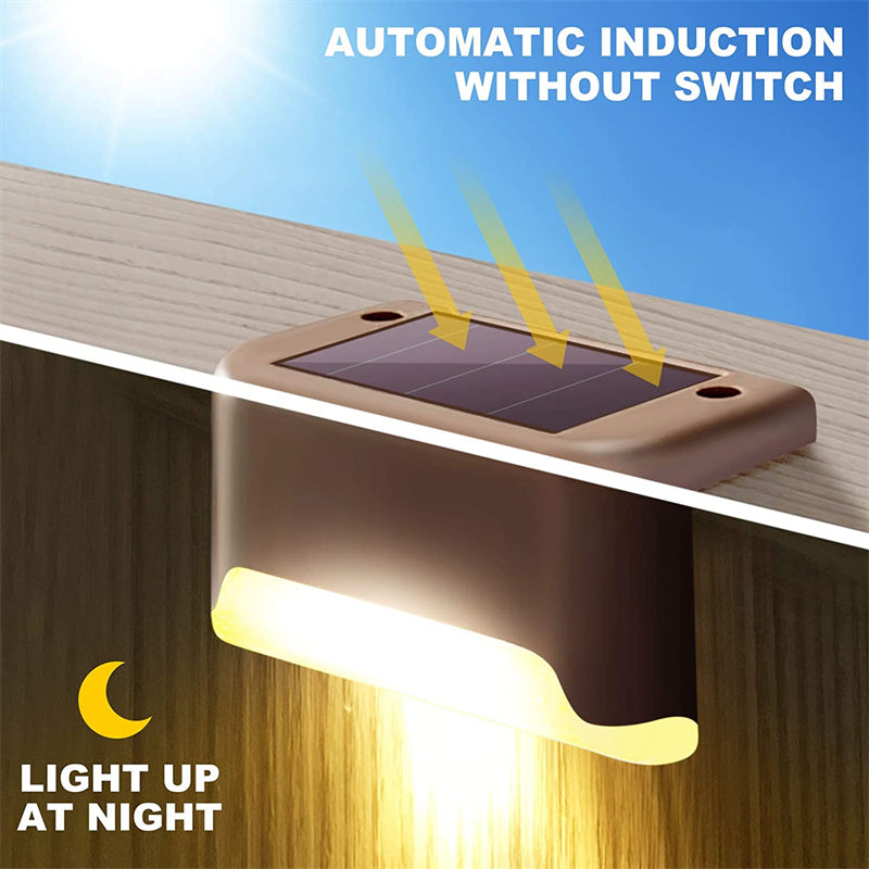 SolarGlow™ Solar Powered LED Step Lights | Outdoor Safety & Landscape Lighting