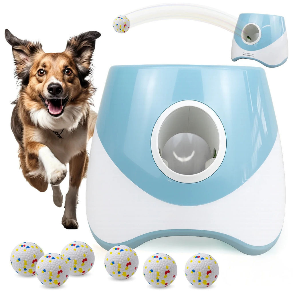 PlayPaws™ Automatic Ball Launcher | Interactive Dog Exercise & Smart Fetch Machine