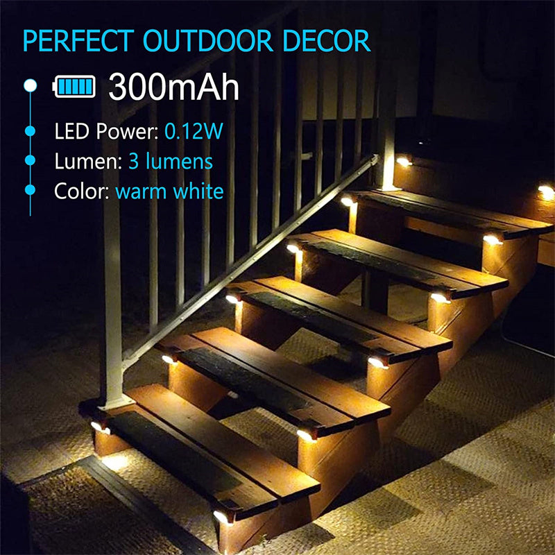 SolarGlow™ Solar Powered LED Step Lights | Outdoor Safety & Landscape Lighting