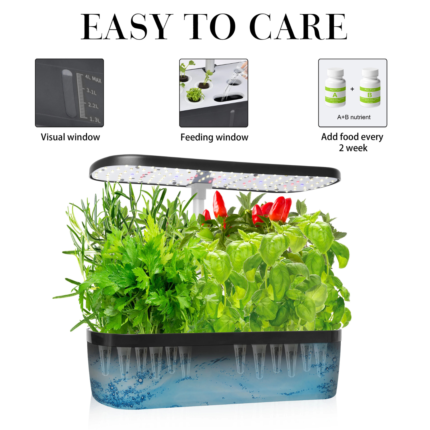 12-Pod Hydroponic Growing Kit | Grow Fresh Food Indoors Year-Round