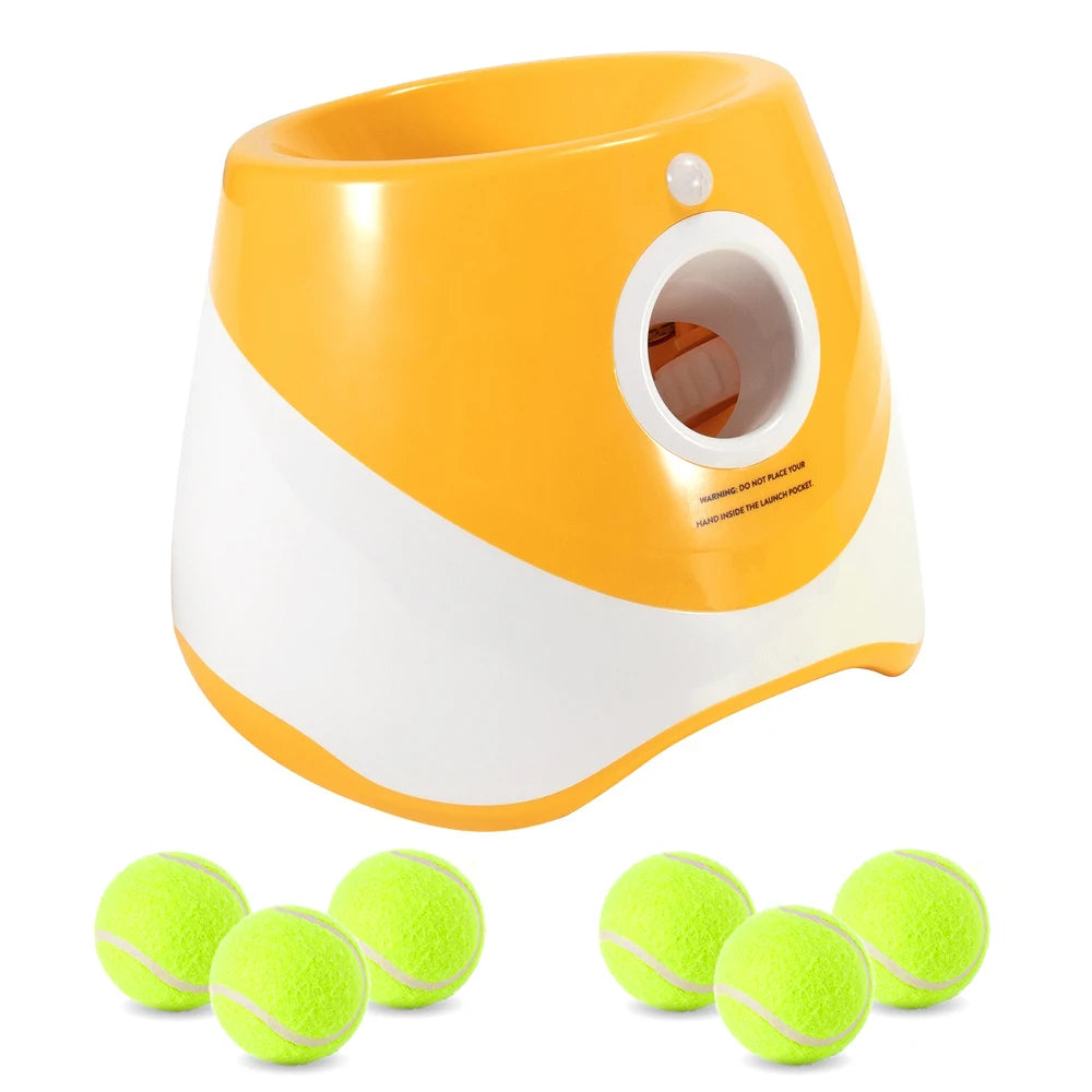 PlayPaws™ Automatic Ball Launcher | Interactive Dog Exercise & Smart Fetch Machine